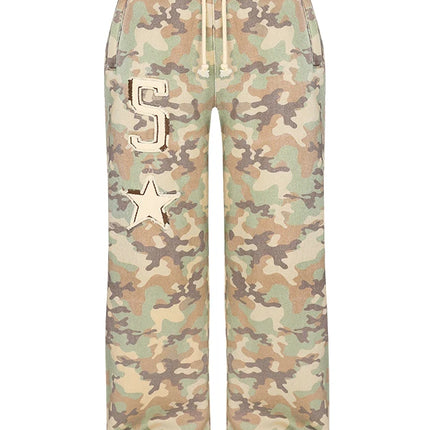Women's 2-piece tailored camouflage hoodie sweatpants Casual long-sleeved zipper jacket Hip Hop Sweatshirt Sports Y2K sweatwear