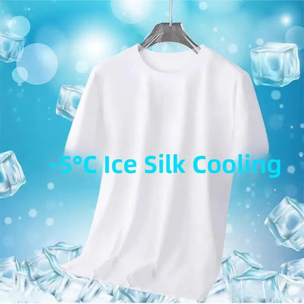 Ice Silk Long Sleeve T-Shirt Men's Thin Mesh Breathable Sun Protection Quick Dry Worksite Outdoor Air Conditioning Base Shirt