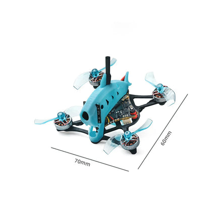 HGLRC Drashark 75mm 1.6 Inch F4 1S Toothpick FPV Racing Drone BNF with 200mW VTX CADDX FPV Camera