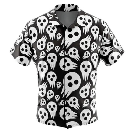 Transmutation Circle Fullmetal Alchemist Button Up Hawaiian Shirt Fashion Trend Breathable Loose Versatile Casual Sports Summer Men