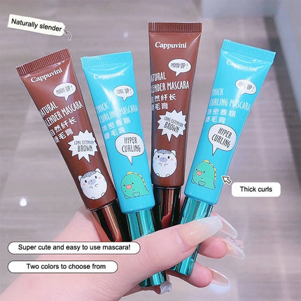 [HB]Cappuvini Slimming Volume Mascara Brown Black Mascara Set Waterproof And Long-Lasting Curl Non-smudge Eyelash Makeup Mascara