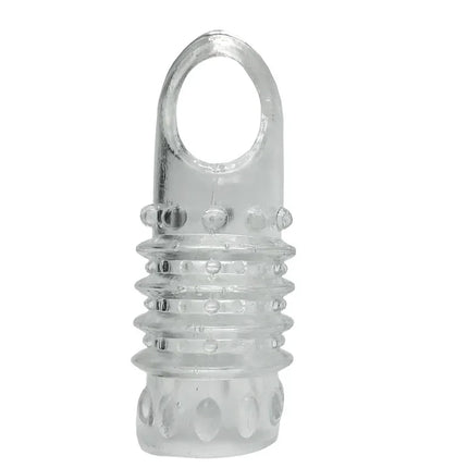 New Reusable Penis Sleeve Glans Penis Enlarger Extender Delay Ejaculation Cock Ring Sex Toys for Men Couples