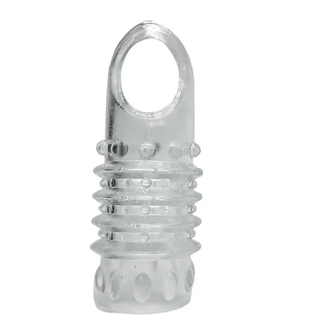New Reusable Penis Sleeve Glans Penis Enlarger Extender Delay Ejaculation Cock Ring Sex Toys for Men Couples