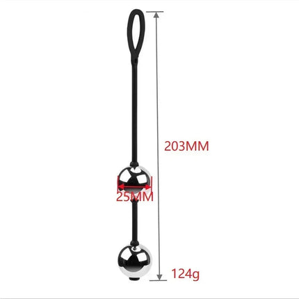 3 Size Metal Anal Beads Butt Plug Silicone Rope Geisha Balls Weighted Vaginal Kegel Exerciser Erotic Sex Toys for Woman