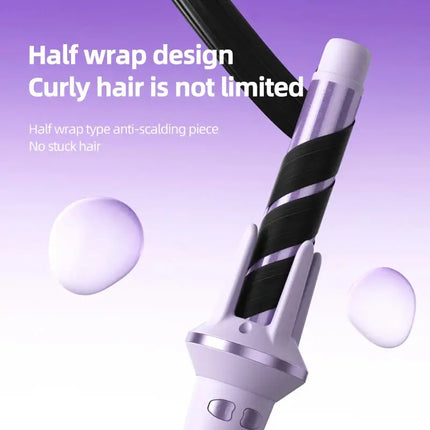 32MM Automatic Curling Iron Voluminous Curls Hair Styler 3 Temperature Settings Fast Heating Low Power Safe Salon Tool