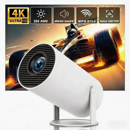 FOCABO Projector HY300 Pro 4K Android 11 Dual Wifi6 260ANSI Allwinner H713 BT5.0 1080P 1280*720P Home Cinema Outdoor Projetor
