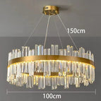 A diameter 100CM / GOLD / Cold White