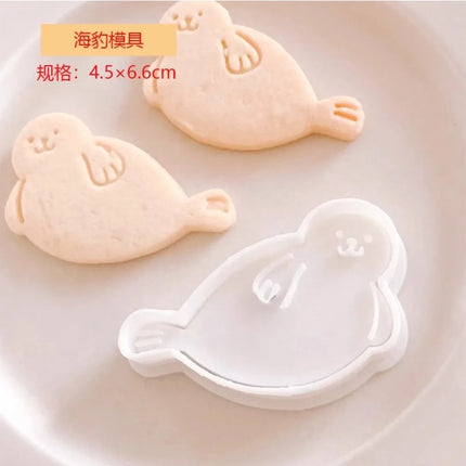 Ocean Animals Cookie Cutter Shell Conch Seal Sea Monster Fish Cookie Mold Marine Organism Biscuit Mold DIY Biscuit Baking Tool