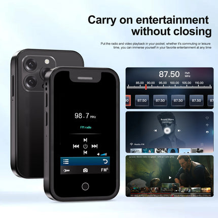 SERVO BM16 PRO Mini Mobile Phone 2.4" Touch Display Bluetooth Call Dual SIM Recorder Flashlight 2G GSM Portable Tiny Cellphones
