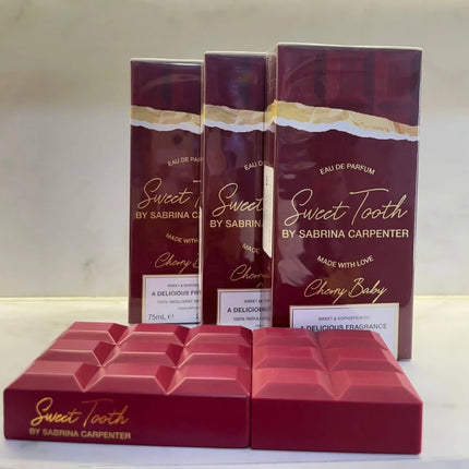 Sabrina Carpenter Sweet Tooth Me Espresso Perfume Cherry Baby Caramel Dream Floral Fruity Scent Chocolate Exterior Design Parfum