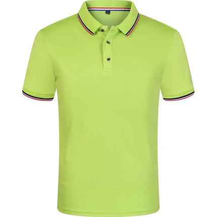 Cross Border Short Sleeved Polo From Europe Popular Summer Casual Lapel Large Size High-Quality Business Office Uniforms