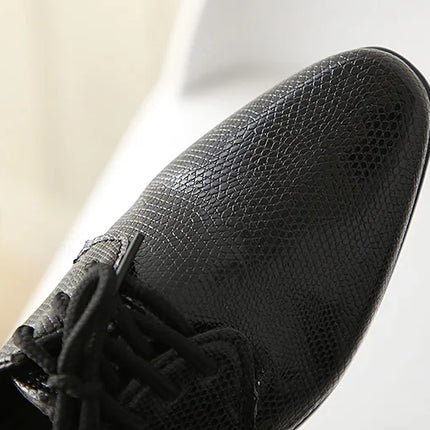 Iawesome Boys Leather Shoes Kids Flats Lace-up Children's Wedding Shoes For Toddlers Boy Big Boys Fashion For Performance