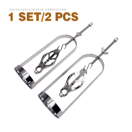 A Pair Of Metal Nipple Clamps For Women Increases Breast Pleasure Couple Flirting Tool BDSM Nipple Stimulator Adult Sex Toys