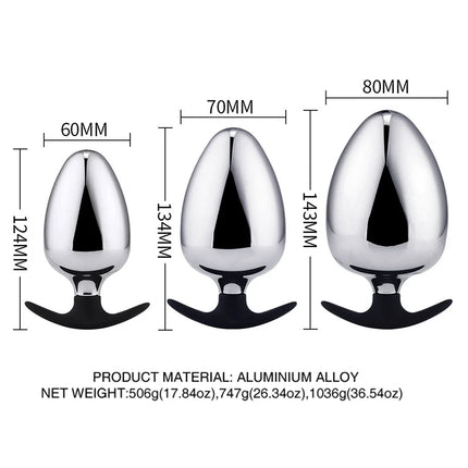 Runyu Metal Anal Plug Sexy Adult Butt Plug Penetration Anal Toy Plug Anul Huge Dildo Fetish But Pluk Erotic Products SM Sex Toys