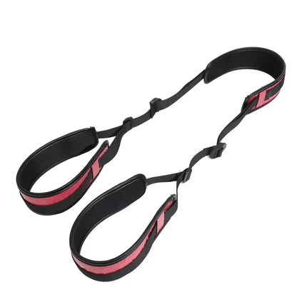 Sex Swing Bondage Kit Utilizes Thigh Restraint Sling Mechanisms To Ensure Secure Leg Binding For Adult Slave Roleplay Scenarios