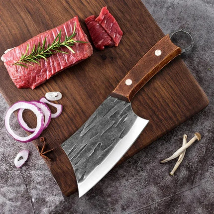 Cleaver Knife Slicing Fish Meat Vegetables Boning Butcher Knife Stainless Steel Wooden Handle Kitchen Knives Chef Cooking Knifes