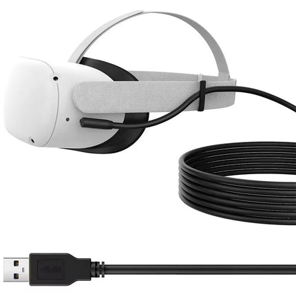 RGEEK 1m 3m 5m 90 Degrees Elbow Link Cable For Quest 2/Quest 3S/Quest 3 USB A to USB-C Steam VR Quest2 Type- C 3.1 Data Cable
