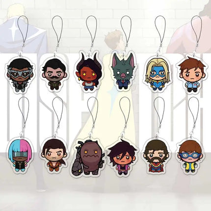 DISPATCH Z-Team Mobile Phone Charms Acrylic Small Pendant Blazer Robert Robertson Invisigal  Phone Chain Ring Fans Friends Gift
