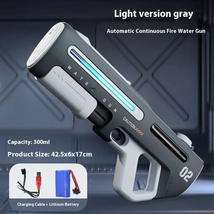 Wireless Electric Automatic Water Gun Large Capacity 8m Range Electric Burst Mode Summer Beach Outdoor Swimming Pool Toys