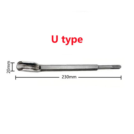 250mm Chisel Set SDS Plus Shank Electric Hammer Drill Bit Point Groove Flat Chisel Masonry Tools for Concrete Brick Wall Rock