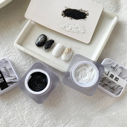 1Jar 3D Sand Texture Nail Drawing Carving Gel - Plaster Effect Relief No Wipe Gel Polish For UV LED Nail Lacquer Decor