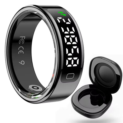 2026 R11C Smart Ring Men Women LED Display Screen Health Ring Heart Rate Sleep Monitor Waterproof Smartring for Android IOS