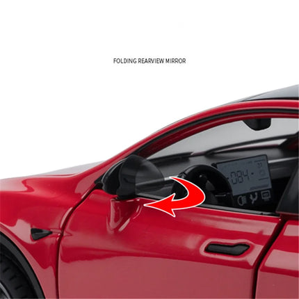 1:32 2026 Model Y SUV Alloy Car Model Diecast Metal New Energy Car Vehicle Model Simulation Sound Light Collection Kids Toy Gift