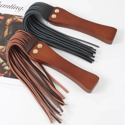 BDSM Genuine Leather Fetish Whip Flirting   Spanking Slave Horse Whip Erotic Role Play  Flogger Teasing Sex Toys for Couple