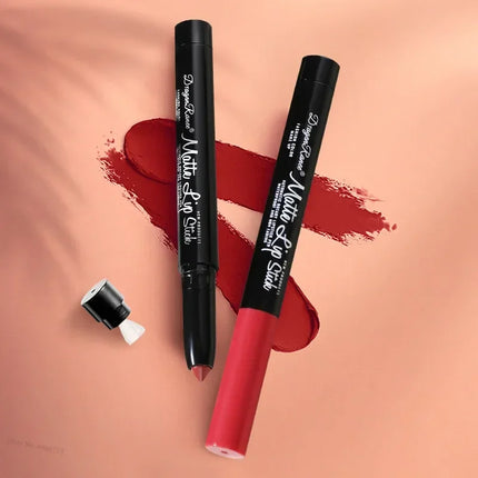 12 Colors Lipstick Pencil Matte Velvet Waterproof Long-lasting Non-stick Cup Lip Stick Sexy Rose Red Automatic Lip Liner Makeup