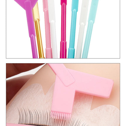 10/30/50PCS  Y Shape Eyelash Makeup Brushes Eyelash Extension Supplies Lash Accessories Reuseable Plastic Eyelash Perming Brush