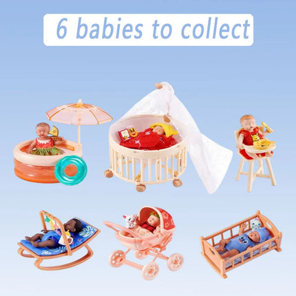 ZURU My Mini Baby Surprise Ball Mini Doll Collectible Mystery Capsule Toy   Miniature Collectibles Cute Baby Doll