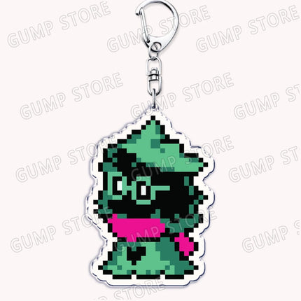 Cute Game Deltarune Keychains for Accessories Ralsei Kris Susie Spamton Undertale Angel Jewelry Keyrings Fans Gaming Gamer Gifts