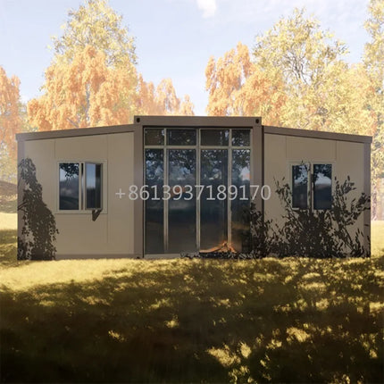 1 MOQ Factory Customized Luxury Australia Structure Expandable Prefab Collapsible Container House Sliding Home Office 40ft 20ft