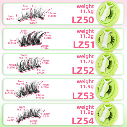 3D Magnetic False Eyelashes Tweezer Set Reusable Natural Eyelashes Mink False Lash Professional Eyelash Extension Makeup Tool
