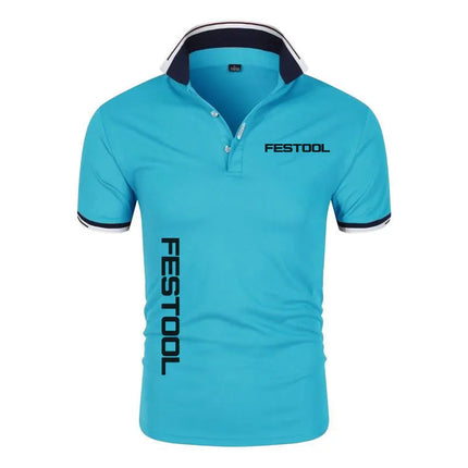 Men's New T-shirt Classic Short-sleeved Polo Shirt Summer Top Casual T-shirt Button Collar Super Large M-4XL Casual Polo Shirt
