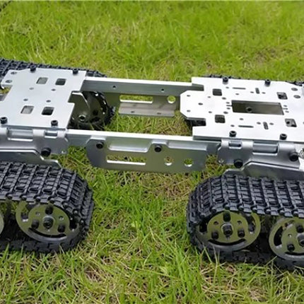 Robot Tank Car Chassis Shock Absorption Caterpillar Crawler Car with DC Motor Overcoming Obstacles Drift Car DIY STEM Toy Parts