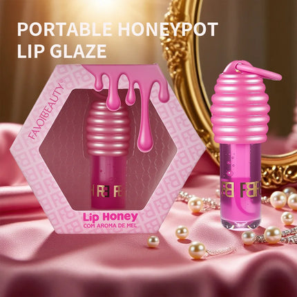 Honey pot lip oil lip gloss moisturizing hydrating multi-layer matte lipstick full set of lip moisturizing lip gloss lip gloss