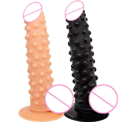 1PC Soft Dildo Sexy Prickly Dildo Sex Toy Fake Penis With Bump Thorn Suction Cup Anal Sex Women Couples Masturbators