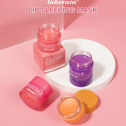 Lip Sleeping Mask Nourishing Overnight Lip Treatment Vitamin C Moisturizer Butter Hydrating Dry Flaky Lips Skin Care
