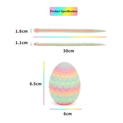 Hot 3D Printing Snake Eggs Home Decoration Creative Pressure-reducing Snake Molds Home Decor Items Moving Rotating Anime Figures