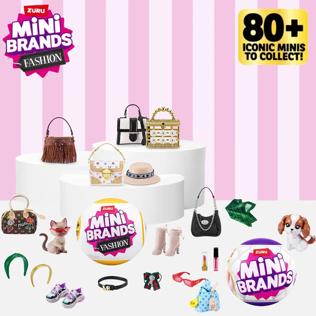 ZURU Mini Brands Surprise Blind Ball Collectibles Series 3 4 Fashion Mystery Capsule 5 Surprise  toys Blind Box Bag Shoes Ball
