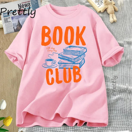 Retro Book Club T Shirt Literature Lover Reading Tshirt Bookworm Trendy Tshirt Bookish T-Shirt Book Lover Librarian Clothing