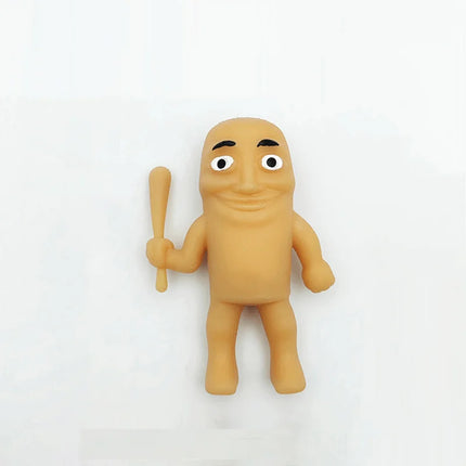 1/3/5Pcs Tung Tungtung Sahar Squeeze Toys Collectible Viral Brainrot Fidget Toy Wooden Stick Man Anti Stress Reliever Toys Figet
