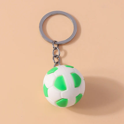 Fashion Mini 3D Soccer Football Keychain Sport Ball Key Ring for Men Women Car Key Holder Handbag Pendant  Jewelry Gift