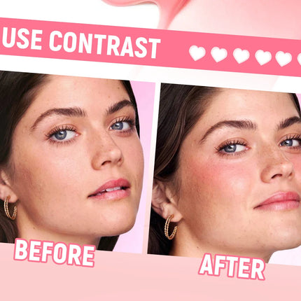  2-in-1 Liquid Blush Matte Lip Gloss Dual-purpose Liquid Blush Waterproof Multi-purpose Blush Stick Cheek Natural Blusher Cute