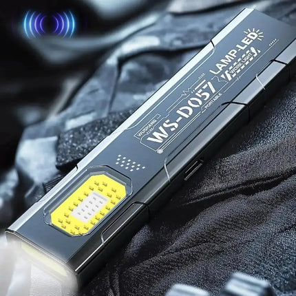 Powerful Mini COB Keychain Flashlight 5 Modes Rechargeable Hanging Work Light Waterproof Keyring Camping Walking Pocket Lamp