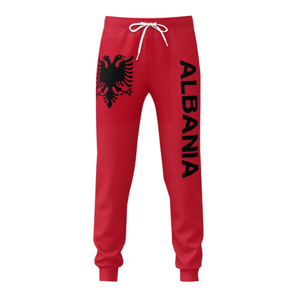 Mens Sweatpants Albania Flag Pants with Pockets Joggers Soccer Football Multifunction Sports Sweat With Drawstring