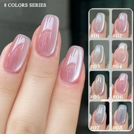 WS 10ML Pink Cat Eye Gel Nail Polish Ceramic Magnetic Gel UV Semi-permanent Enamels Varnish Nail Supplies For Professionals Gel