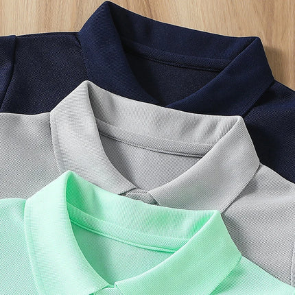 3-piece Set Of New Summer Children's Multi-color Combination POLO Top For Boys Handsome And casual Lapel Short Sleeved T-shirt