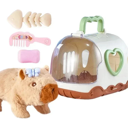 Electric Walking Doll Toy With Sound Children's Electric Plush Dolls Toy Animal  Plush Figure Set Random Color